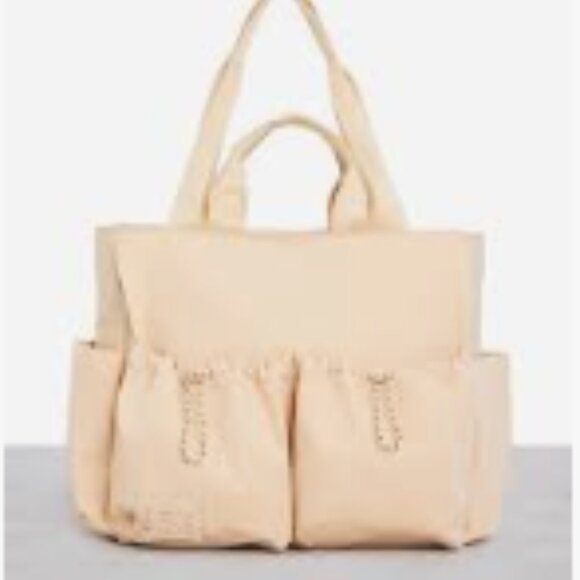 Beis Sports Carryall Tote Duffle in Beige - Picture 2 of 7